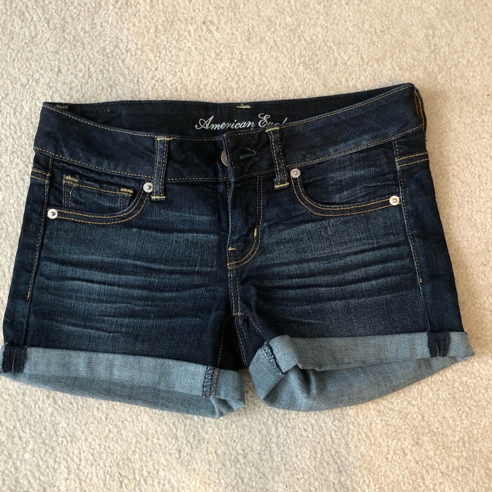 American Eagle Cuffed Shorts Sz 4
